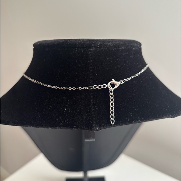 Silver Rose Pendant Necklace - Women Jewelry - Picture 6 of 6